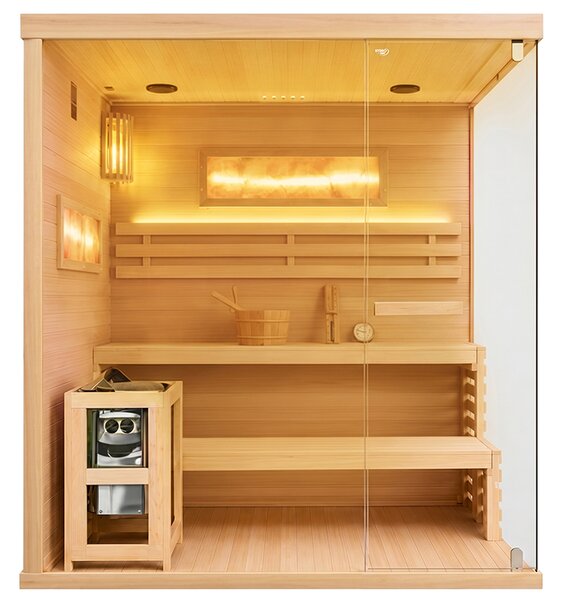 BPS-koupelny Fínska sauna LARK5 WD 180x160, 4-5 osôb