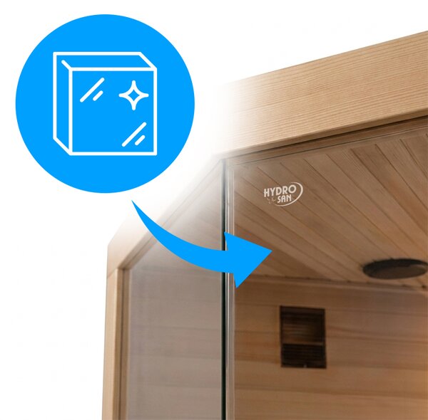 BPS-koupelny Fínska sauna LARK2 WD 120x120, 2 osoby