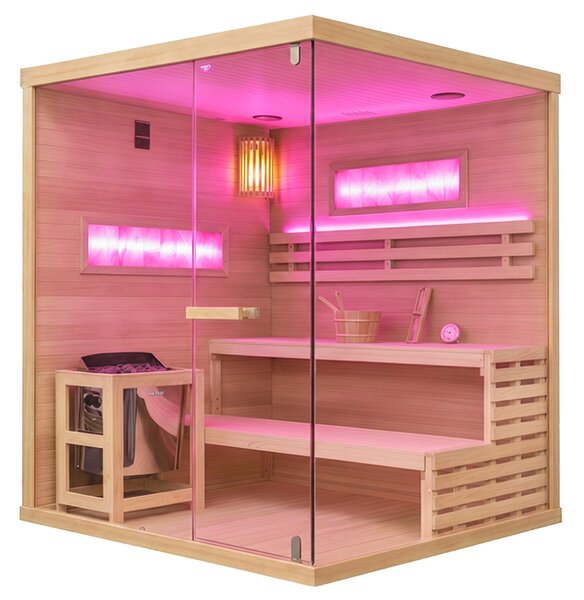 BPS-koupelny Fínska sauna LARK5 WD 180x160, 4-5 osôb
