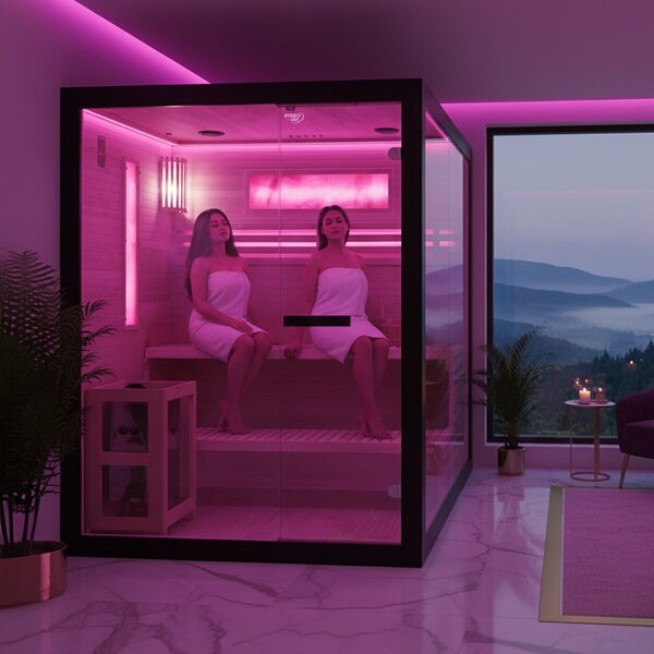 BPS-koupelny Fínska sauna FORSA2 BL 150x140, 3 osoby