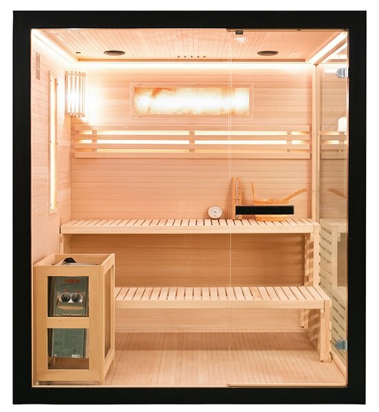 BPS-koupelny Fínska sauna FORSA2 BL 150x140, 3 osoby