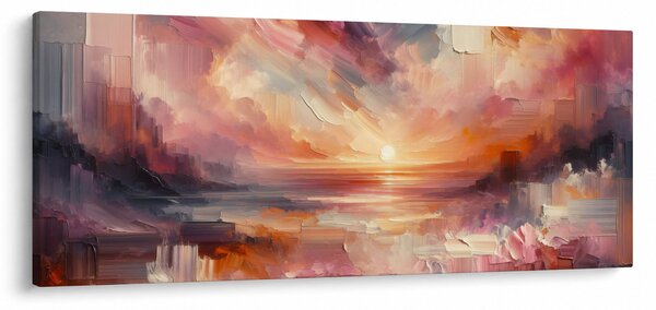 Obraz - Maľované červánky (120x50 cm)