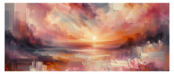 Obraz - Maľované červánky (120x50 cm)