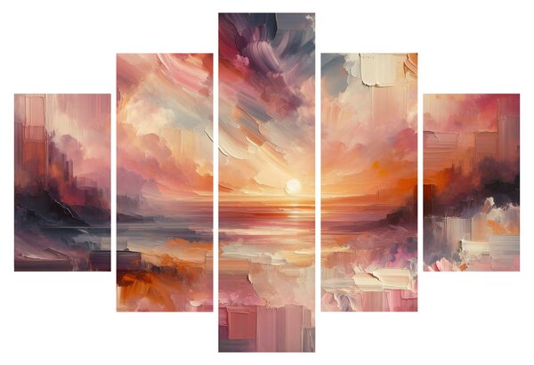 Obraz - Maľované červánky (150x105 cm)