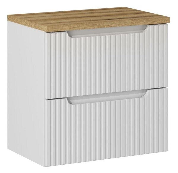 Comad Kúpeľňová skrinka pod doskové umývadlo Nova White 60 biela/dub coast evoke