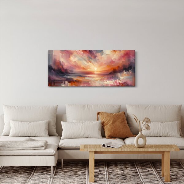 Obraz - Maľované červánky (120x50 cm)