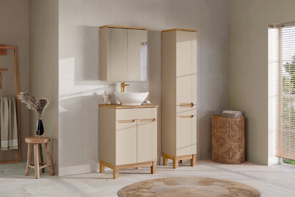 Comad Set kúpeľňového nábytku Bali Cashmere 60 kašmír mat