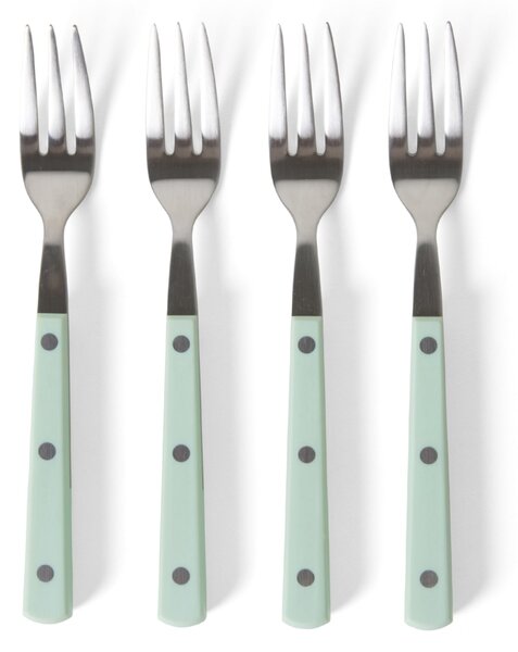 Dezertná vidlička 70's Mint – set 4 ks
