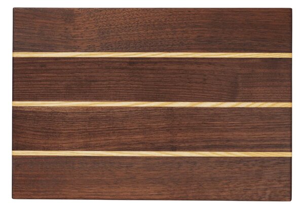 Drevená doska na krájanie Stribe Walnut / Ash 36 cm