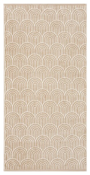 UTERÁK, 70/140 cm, zlatá, lesná zelená, béžovohnedá Cawoe - Kúpeľňový textil
