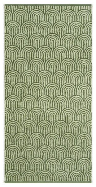 UTERÁK, 70/140 cm, zlatá, lesná zelená, béžovohnedá Cawoe - Kúpeľňový textil