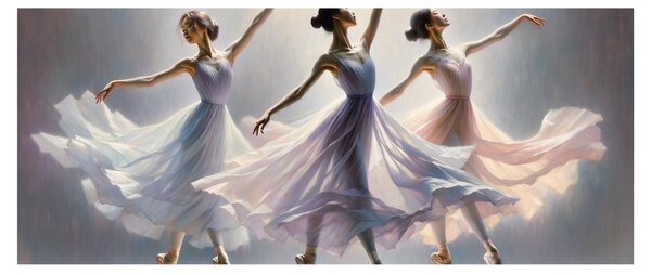 Obraz - Tri baletky (120x50 cm)