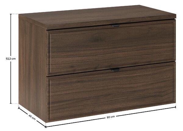 Comad Kúpeľňová skrinka pod doskové umývadlo Terra Villa 80 walnut villa
