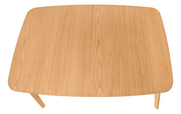 MUZZA Rozkladací stôl kennan 120 (150) x 80 cm prírodný