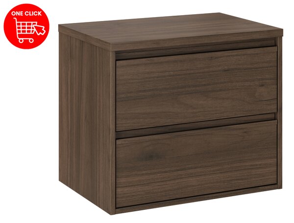 Comad Kúpeľňová skrinka pod doskové umývadlo Viola Villa 60 walnut villa