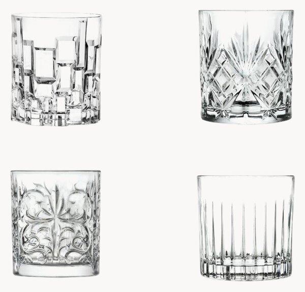 Krištáľové poháre na whisky Mixology, 4 ks