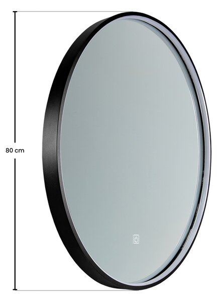 Comad Okrúhle zrkadlo s LED osvetlením Sirius LU 80