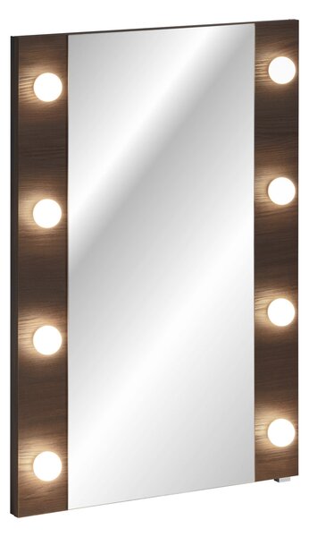Comad Kúpeľňové zrkadlo s LED osvetlením Dorothy Ristretto 60 dub ristretto