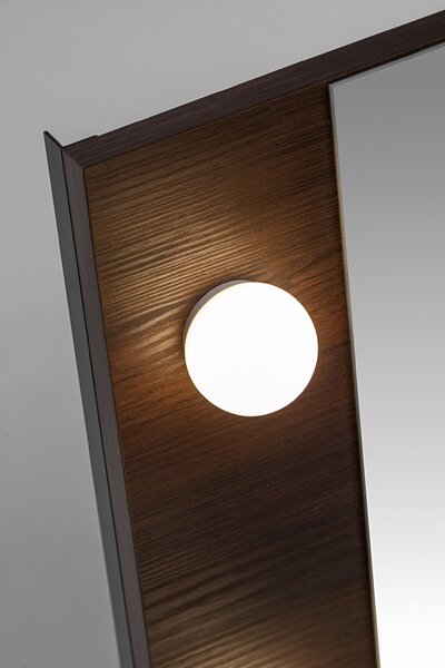 Comad Kúpeľňové zrkadlo s LED osvetlením Dorothy Ristretto 60 dub ristretto