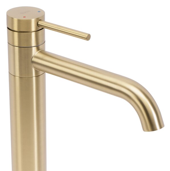 REA LUNGIS Kúpeľňová batéria Brush Gold Super High