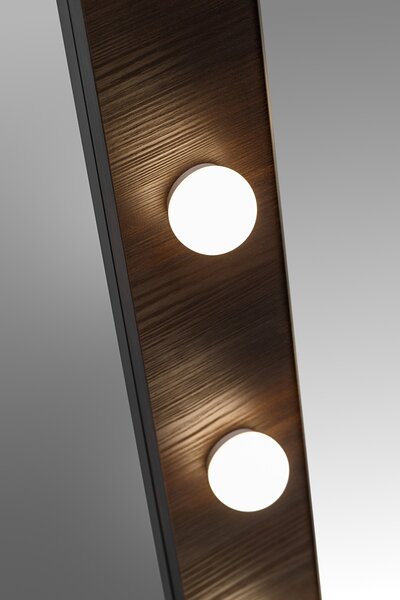 Comad Kúpeľňové zrkadlo s LED osvetlením Dorothy Ristretto 60 dub ristretto
