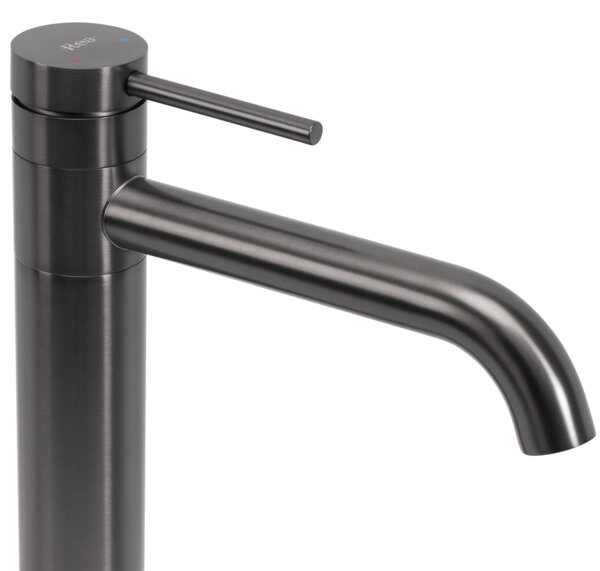 REA LUNGIS Kúpeľňová batéria Gun Grey Super High