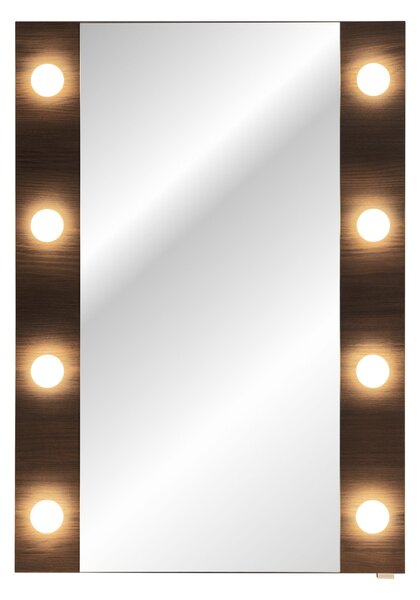Comad Kúpeľňové zrkadlo s LED osvetlením Dorothy Ristretto 60 dub ristretto