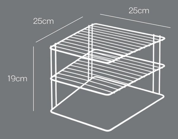 Oceľová prídavná polička v striebornej farbe 25x25 cm Palio – Metaltex