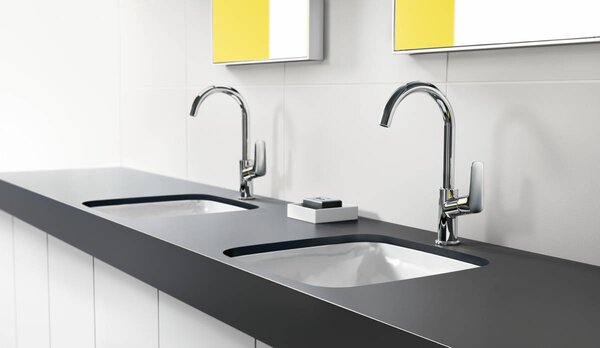 Hansgrohe Logis - Umývadlová batéria 210 s otočným výtokom a s odtokovou súpravou s tiahlom, chróm 71130000