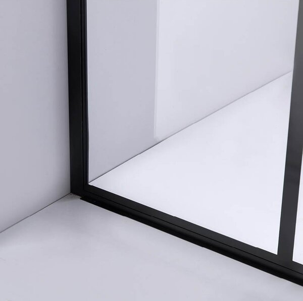 BPS-koupelny Sprchová zastena Walk-in SH05C BL 90 čierna/transparent - bez vaničky