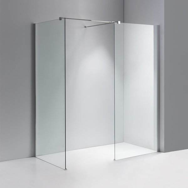BPS-koupelny 2-dielna sprchová zastena Walk-in SH07 DUO CR 80x70, chróm/transparent - bez vaničky