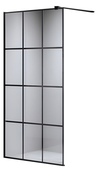 BPS-koupelny Sprchová zastena Walk-in SH04A BL 70 čierna/transparent - bez vaničky