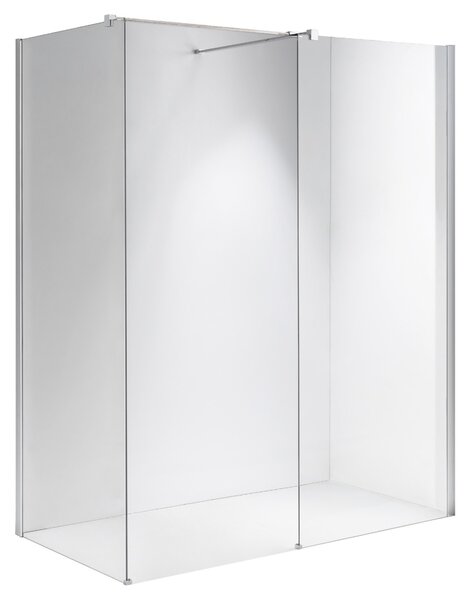 BPS-koupelny 2-dielna sprchová zastena Walk-in SH07 DUO CR 80x70, chróm/transparent - bez vaničky