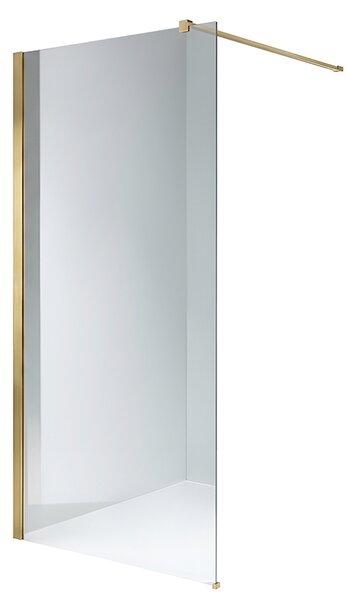 BPS-koupelny Sprchová zástena Walk-in SH07B GL BR 80 zlatá kartáčovaná - bez vaničky