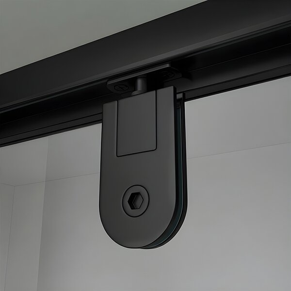 BPS-koupelny 3-stenný obdĺžnikový sprchový kút ZES KZ23D BL 100/dvere x 70/zástena cm, čierny - bez vaničky