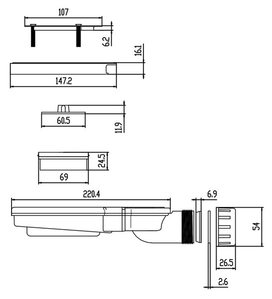 BPS-koupelny Štvorcový sprchovací kút KZ01C 90x90 chróm/transparent + vanička RIKO BL čierna