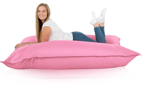 Vankúš na sedenie svetlo ružový nylon