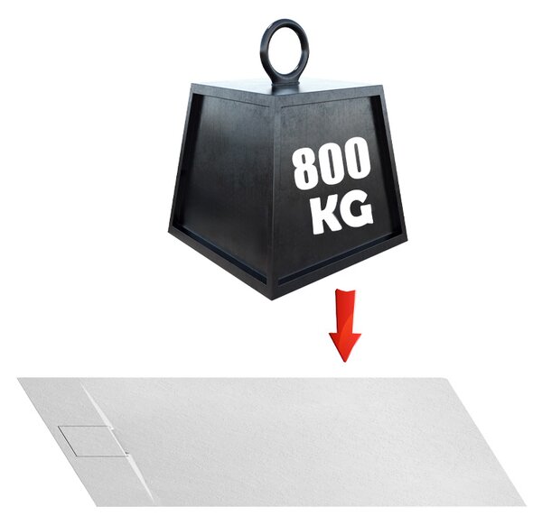 BPS-koupelny Obdĺžniková akrylátová sprchová vanička MIKO WH 120x80 biela