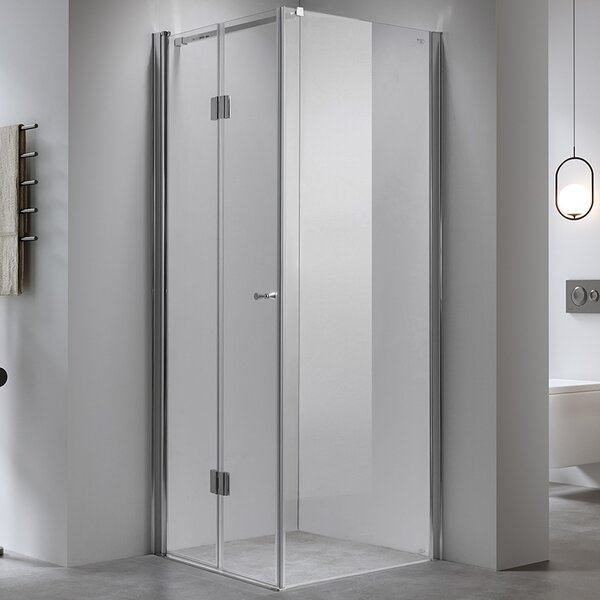 BPS-koupelny Štvorcový sprchovací kút KZ1180A 80x80 chróm/transparent - bez vaničky
