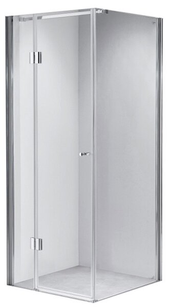 BPS-koupelny Štvorcový sprchový kút KZ1390A 80x80 chróm/transparent + vanička ST02A WH biela