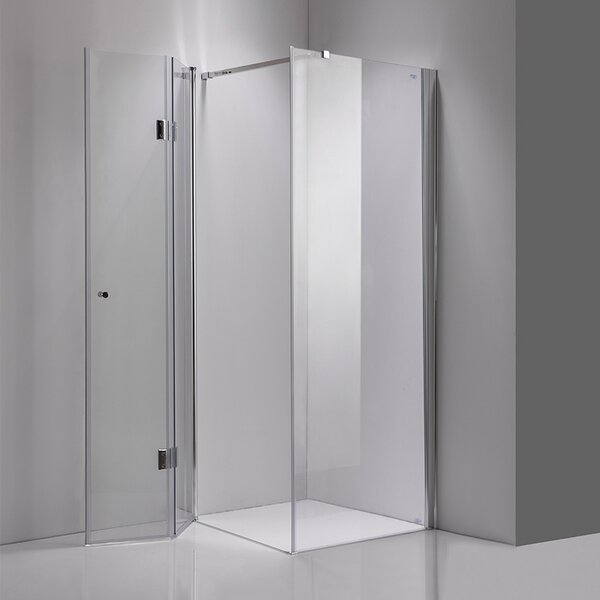 BPS-koupelny Štvorcový sprchovací kút KZ1180A 80x80 chróm/transparent - bez vaničky