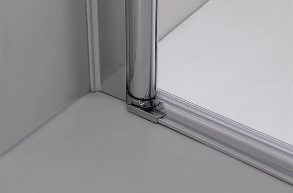 BPS-koupelny Štvorcový sprchovací kút KZ1180A 80x80 chróm/transparent - bez vaničky