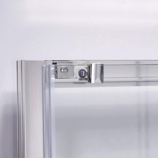 BPS-koupelny Štvorcový sprchový kút KZ102B 90x90 chróm/transparent + vanička RIKO BL čierna