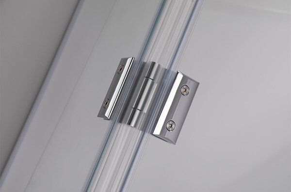 BPS-koupelny Štvorcový sprchový kút KZ1180B 90x90 chróm/transparent + vanička RIKO BL čierna