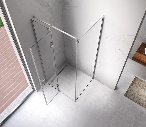 BPS-koupelny Štvorcový sprchový kút ZES KZ01B 80x80 chróm/transparent - bez vaničky
