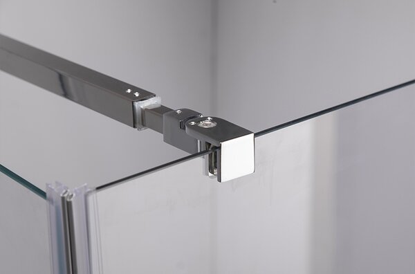 BPS-koupelny Štvorcový sprchovací kút KZ1180A 80x80 chróm/transparent - bez vaničky