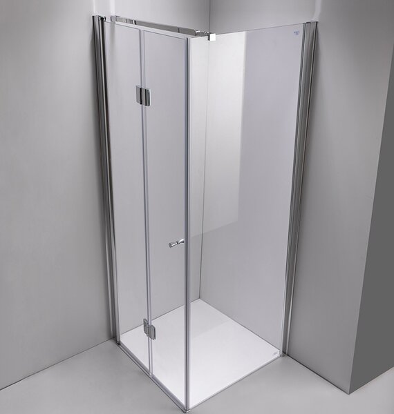 BPS-koupelny Štvorcový sprchovací kút KZ1180A 80x80 chróm/transparent - bez vaničky