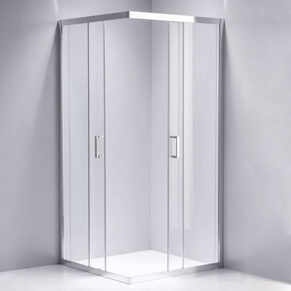 BPS-koupelny Štvorcový sprchový kút KZ102B 90x90 chróm/transparent - bez vaničky
