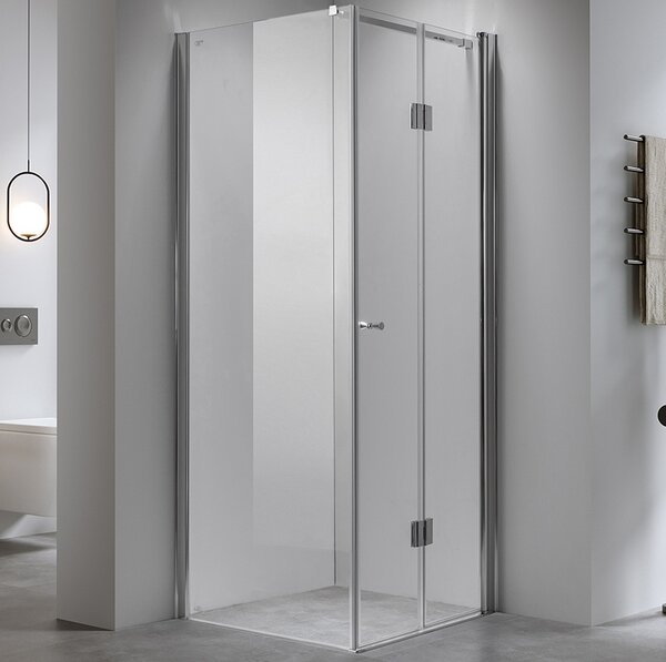 BPS-koupelny Štvorcový sprchovací kút KZ1180A 80x80 chróm/transparent - bez vaničky