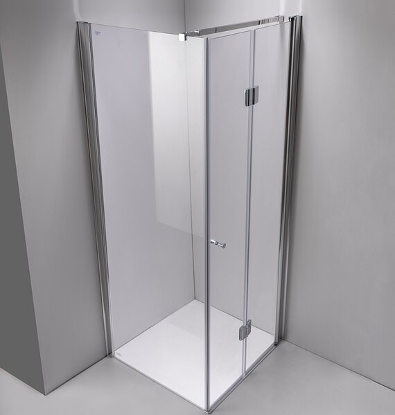 BPS-koupelny Štvorcový sprchovací kút KZ1180A 80x80 chróm/transparent - bez vaničky